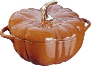 Staub cast iron pumpkin cocotte dutch oven