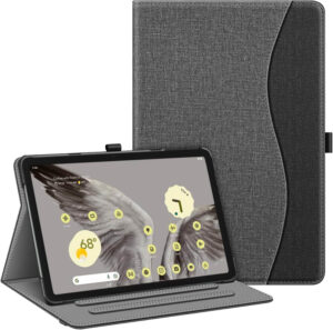 Fintie Stand Cover with Pocket and Pencil Holder For Google Pixel Tablet