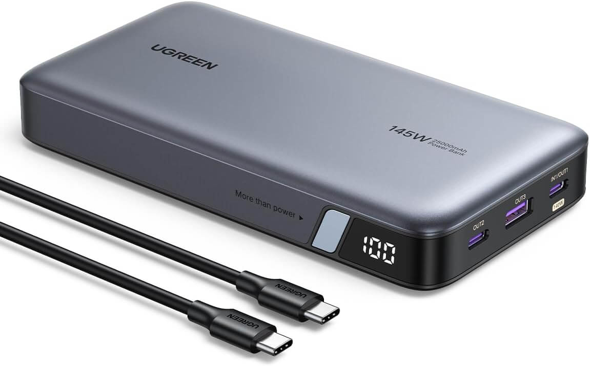 UGREEN 145W 25,000mAh Power Bank For Amazon Fire HD 8