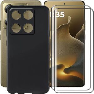 Generic Liquid Silicone Case with Screen Protectors For Motorola Signature