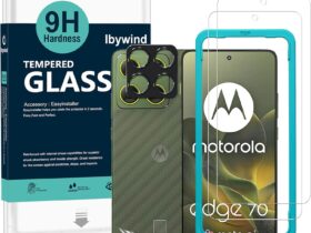 Ibywind Screen Protector with Camera Lens Protector (2+1 pack) for Motorola Edge 70