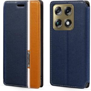 Shantime Faux Leather Flip Case with Card Slot For Motorola Signature